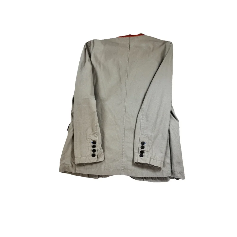 Boden Mens 42R Cotton Sport Coat 2 Button Jacket Smart Casual Khaki Preppy‎